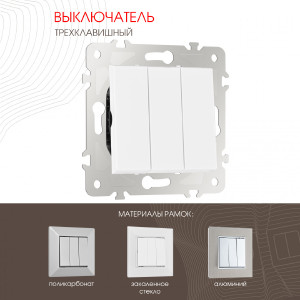 Выключатель Am-203 203.30-3.white