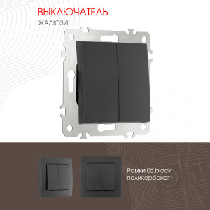 Выключатель Am-206 206.38-2.black