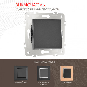 Выключатель Am-203 203.32-1.black