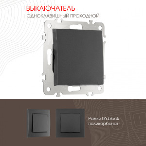 Выключатель Am-206 206.32-1.black