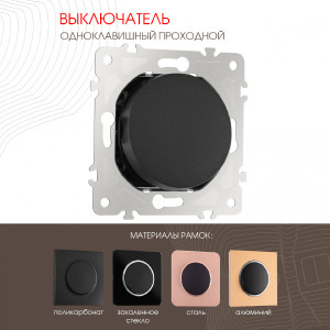 Выключатель Am-202 202.32-1.black