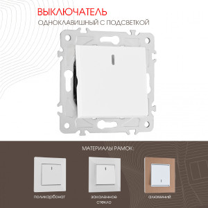 Выключатель Am-203 203.31-1.white