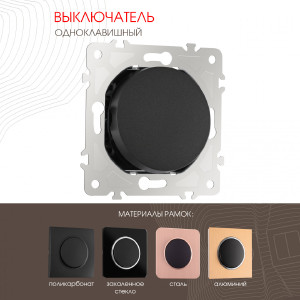 Выключатель Am-202 202.30-1.black