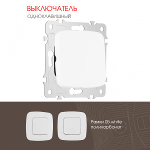 Выключатель Am-205 205.30-1.white