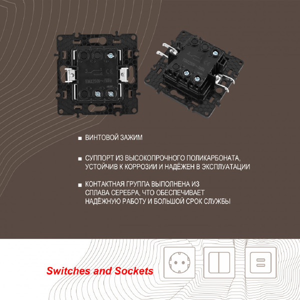 Выключатель Am-217 217.32-1.black