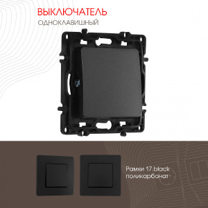 Выключатель Am-217 217.30-1.black