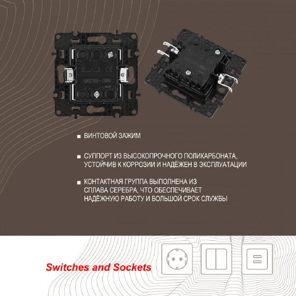 Выключатель Am-217 217.30-1.shampan