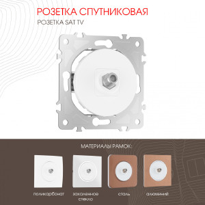 Розетка Am-202 202.42-1.white