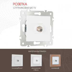 Розетка Am-203 203.42-1.white