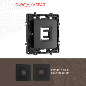 Накладка на механизм Am-217 217.49-1.black