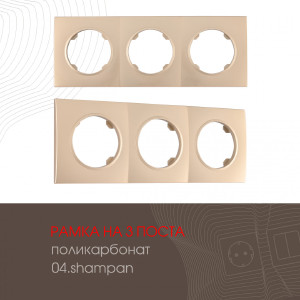 Рамка Am-502.04 502.04-3.shampan
