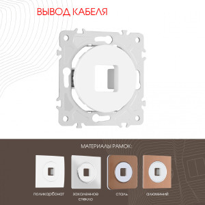 Накладка на механизм Am-202 202.49-1.white