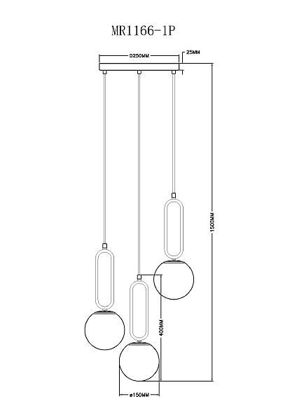 Светильник подвесной Pierre MR1166-1P
