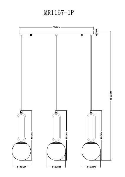Светильник подвесной Pierre MR1167-1P