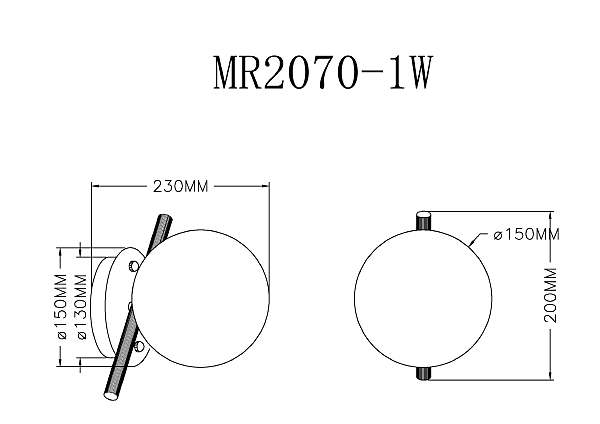 Настенный светильник Francis MR2070-1W