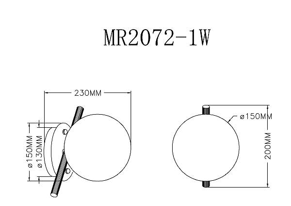 Настенный светильник Francis MR2072-1W