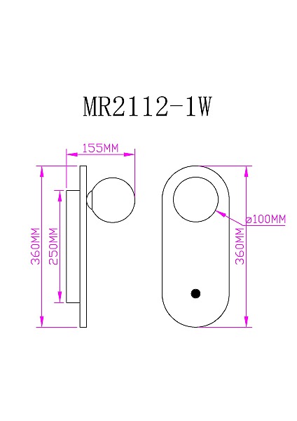 Настенный светильник Juliet MR2112-1W