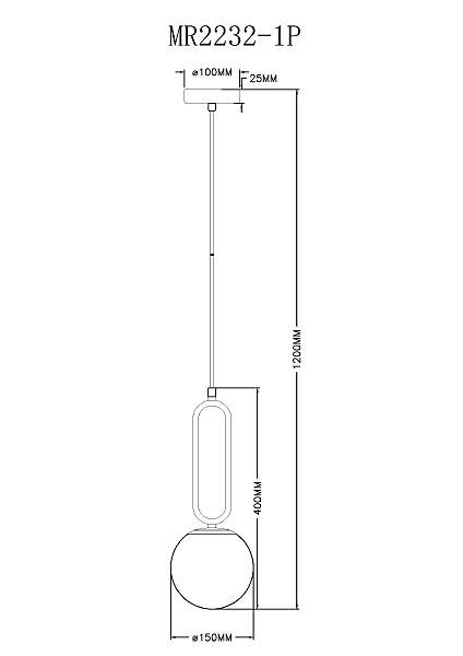 Светильник подвесной Pierre MR2232-1P