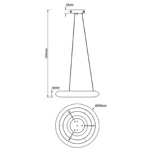 Подвесная люстра Soft 10258/1LED