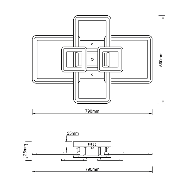 Потолочная люстра Plain 10286/6LED