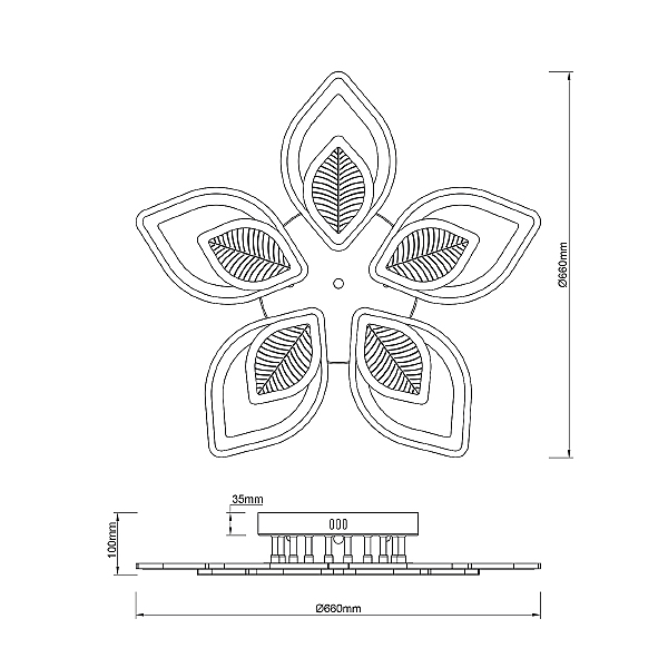 Потолочная люстра Anise 10288/10LED