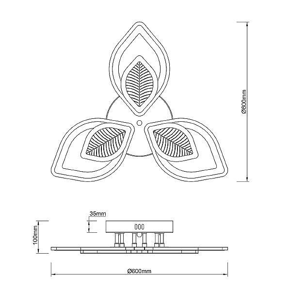 Потолочная люстра Anise 10288/6LED