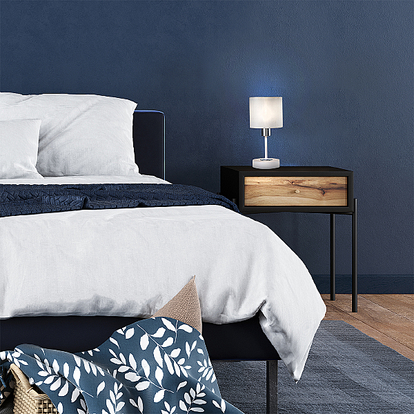 Настольная лампа Denver 1109/1 White/Silver