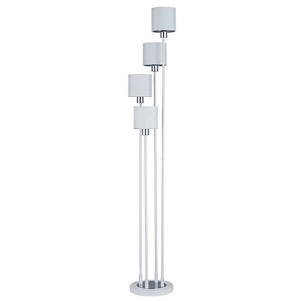 Торшер Denver 1109/4 White/Silver