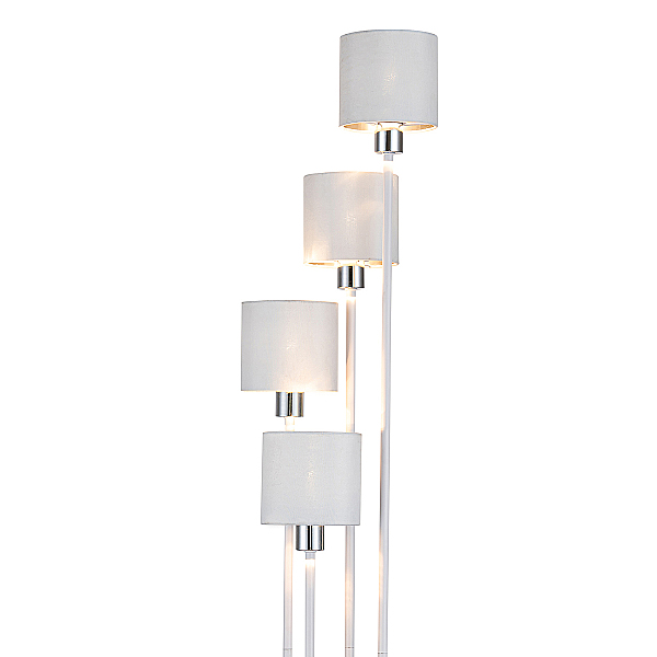Торшер Denver 1109/4 White/Silver