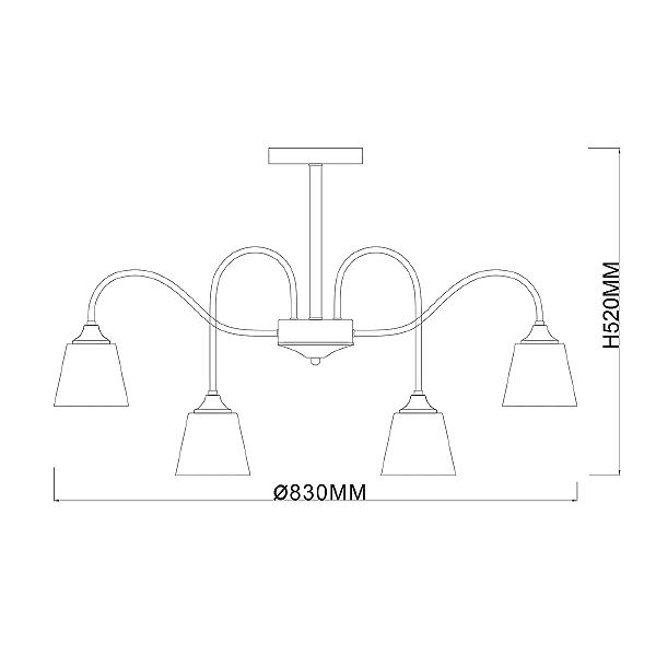 Потолочная люстра Cobra 1147/8P