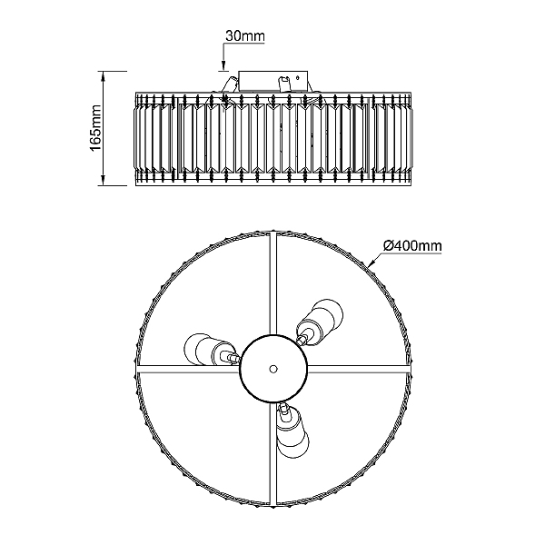 Потолочная люстра Unona 2116/3