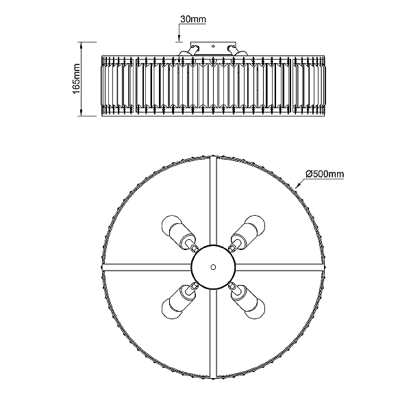 Потолочная люстра Unona 2116/4