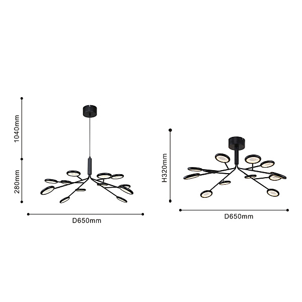 Подвесная люстра Mugs 4252-12P