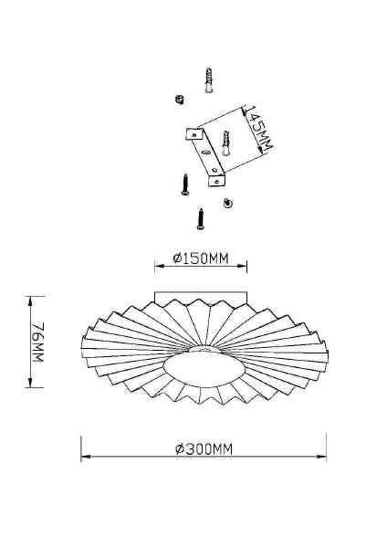 Настенный светильник Fiore MOD233WL-L11BS3K