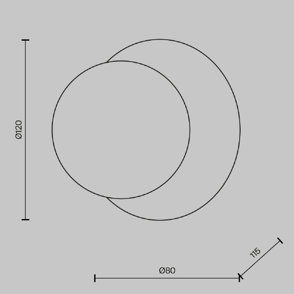 Настенный светильник Ambre MOD331WL-L3BS3K