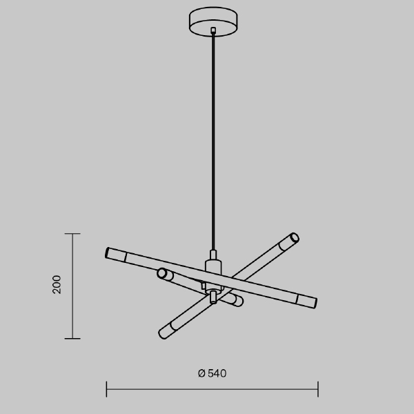 Подвесная люстра Wands FR6130PL-L18B