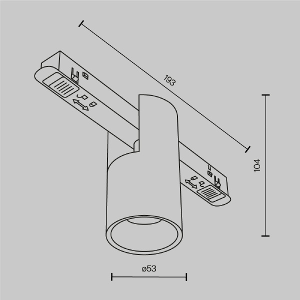 Трековый светильник Alfa TR122-4-7W-DS-BS