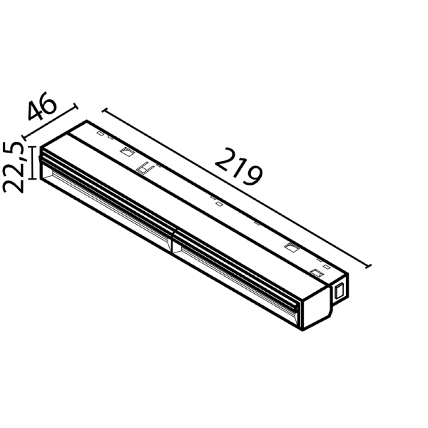 Трековый светильник Parete TR106-2-12W3K-W