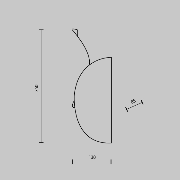 Настенный светильник Organic MOD225WL-02B1