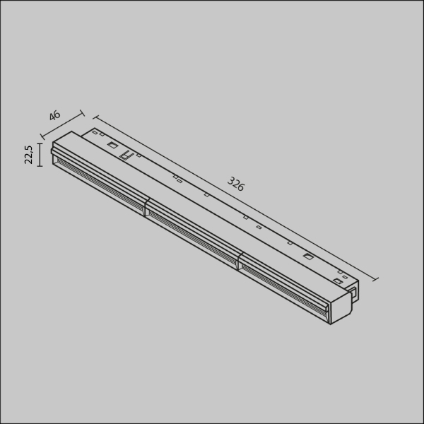 Трековый светильник Parete TR106-4-18W-DS-B