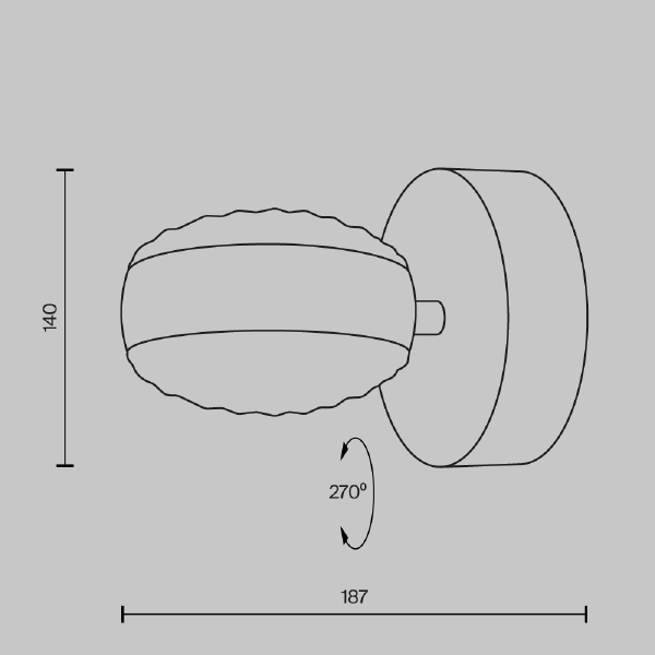 Настенный светильник Mind MOD299WL-L10BS3K
