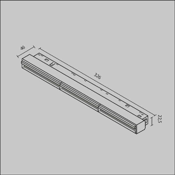 Трековый светильник Parete TR106-2-18W3K-B
