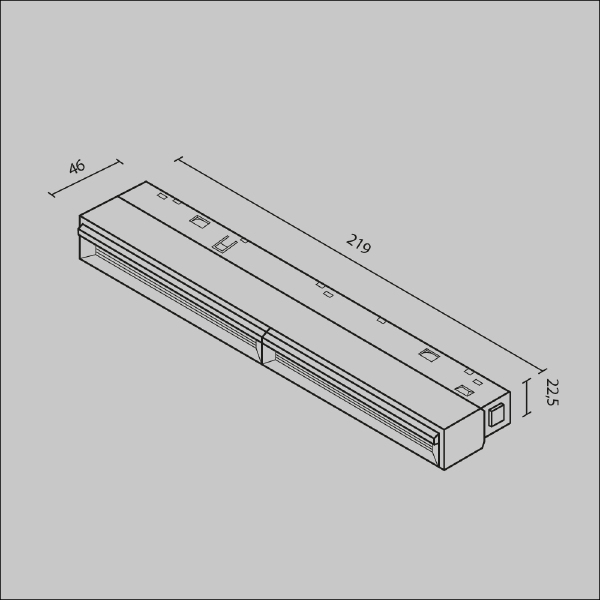 Трековый светильник Parete TR106-2-12W3K-B