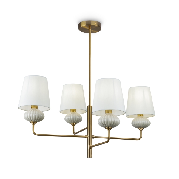 Люстра на штанге Ceramics FR2029PL-04BS