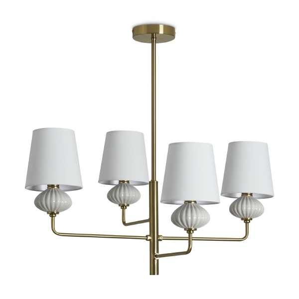 Люстра на штанге Ceramics FR2029PL-04BS