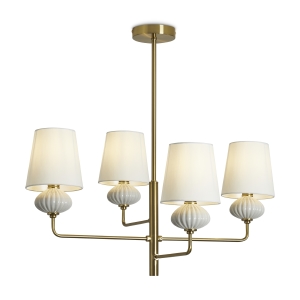 Люстра на штанге Ceramics FR2029PL-04BS