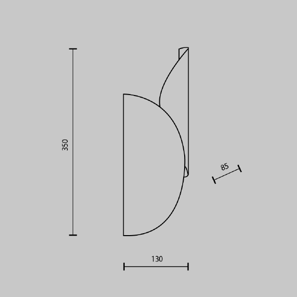 Настенный светильник Organic MOD225WL-02B2