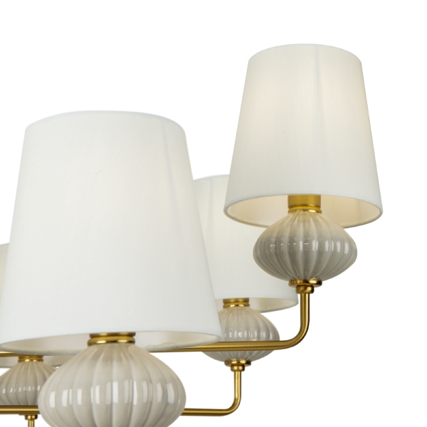 Люстра на штанге Ceramics FR2029PL-08BS