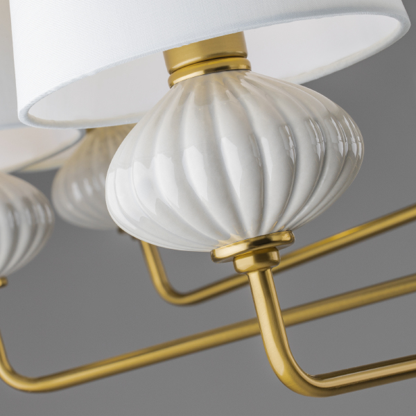Люстра на штанге Ceramics FR2029PL-08BS