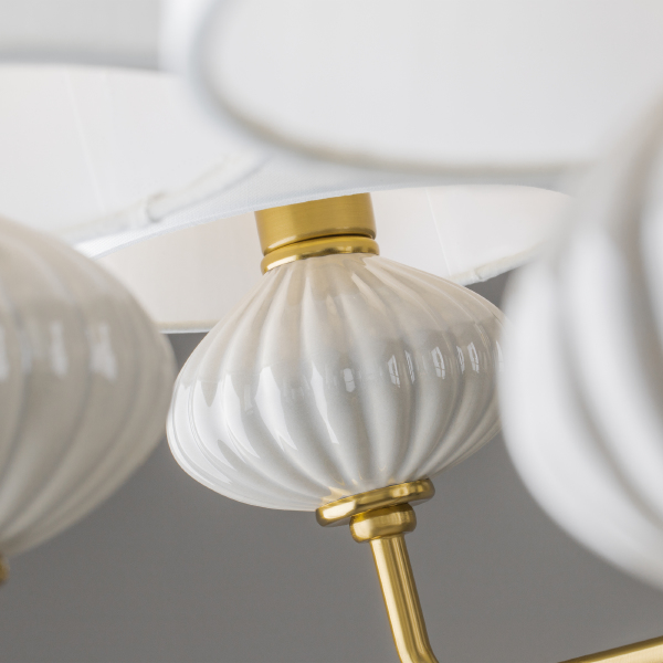 Люстра на штанге Ceramics FR2029PL-08BS